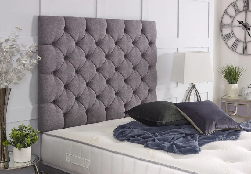 Chessington Divan Bed Set with Tall Button Headboard